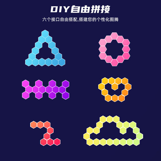 Atmosphere Quantum Light, Background Light, Rgb Sound-Activated Rhythm Running Light, Breathing Light, Quantum Atmosphere Light, E-Sports Room Fantasy Light - image 2