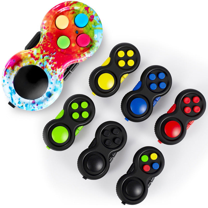 Decompression colorful handle Fidget Pad decompression cube anxiety relief decompression toys cross-border exclusive - image 1