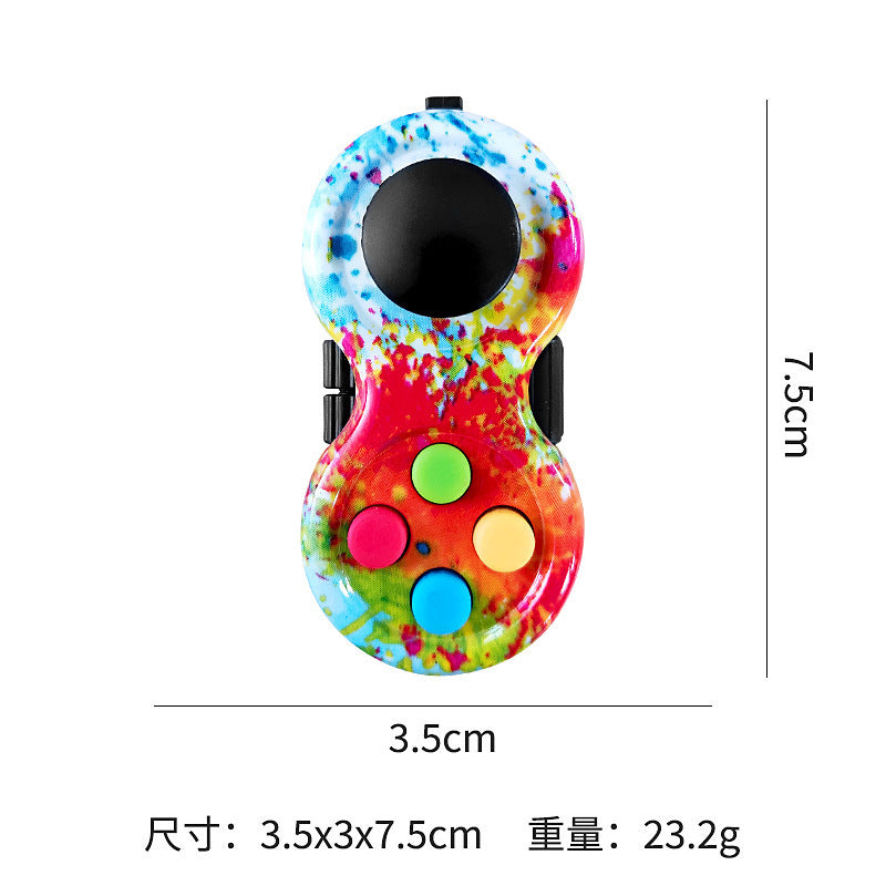 Decompression colorful handle Fidget Pad decompression cube anxiety relief decompression toys cross-border exclusive - image 3