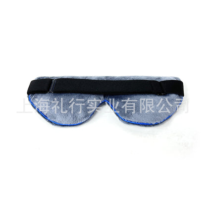 Microwave heating steam eye mask lavender flax seed hot compress meditation sleep plush removable washable yoga eye pillow - image 3