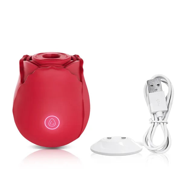 Discreet 10 Speed Personal Massage Rose Vibrator Sucking