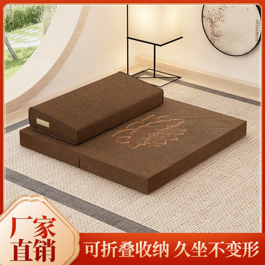 Meditation Cushion, Meditation Mat, Futon Kneeling and Worship Mat, Meditation and Worship Mat, Home Thickeneded Foldableing Fabric, Coconut Palm Meditation Mat - image 1
