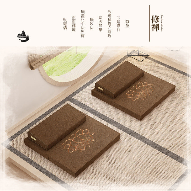 Meditation Cushion, Meditation Mat, Futon Kneeling and Worship Mat, Meditation and Worship Mat, Home Thickeneded Foldableing Fabric, Coconut Palm Meditation Mat - image 4