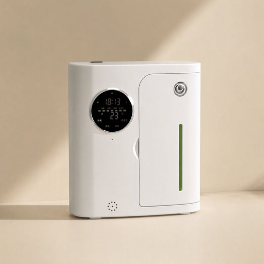 Square resin aromatherapy diffuser with one mist outlet - view 2