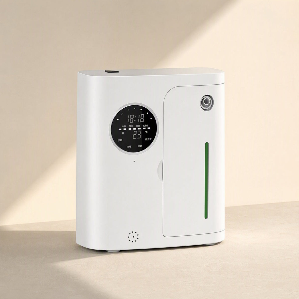 Square resin aromatherapy diffuser with one mist outlet - view 3