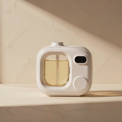 Square battery-powered aromatherapy diffuser with one mist outlet