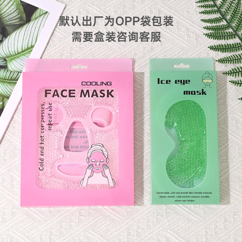 Ice mask cold eye mask ice bag face mask postoperative recovery hot compress full face cooling cotton face mask wholesale - image 3