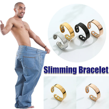 Cross-Border Hot-Selling Stainless Steel Magnetic Ring, Magnetic Opening Stress-Relief Ring, Double Magnetic Stone Ring, Health and Fashion Accessory - image 2