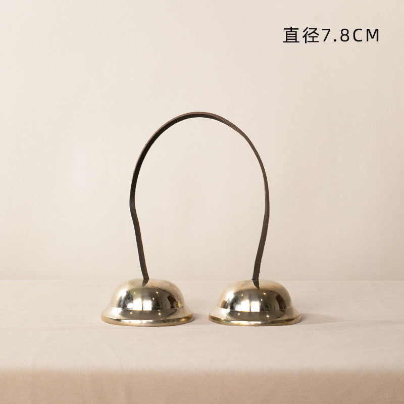 Nepal Handmade Round Moon Bells Bounding Bells Ding Xia Meditation Wake-up Tone Therapy Stage Playing Niche Percussion Instruments - image 3
