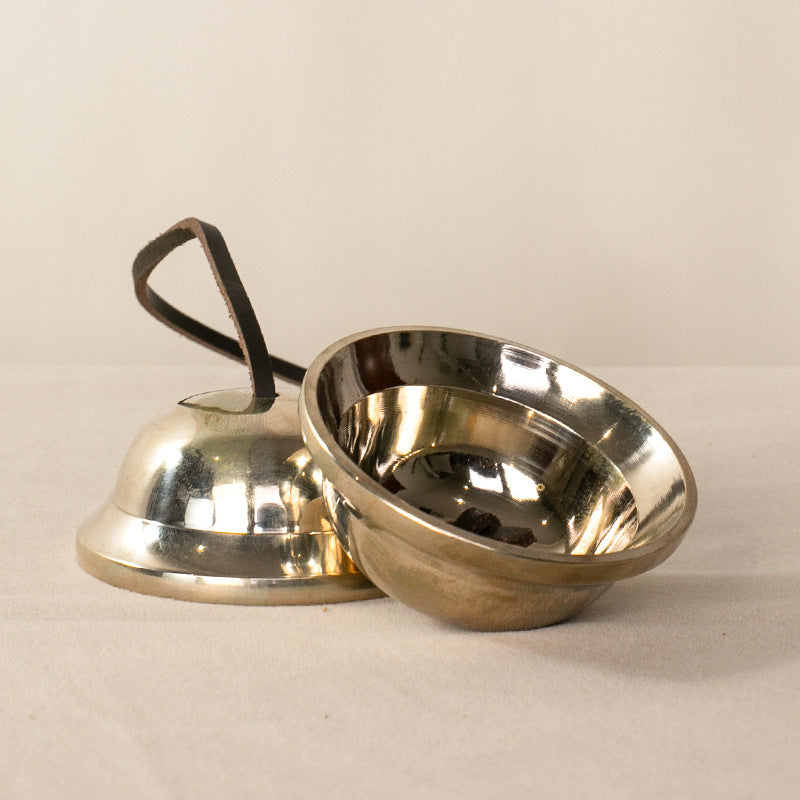 Nepal Handmade Round Moon Bells Bounding Bells Ding Xia Meditation Wake-up Tone Therapy Stage Playing Niche Percussion Instruments - image 4