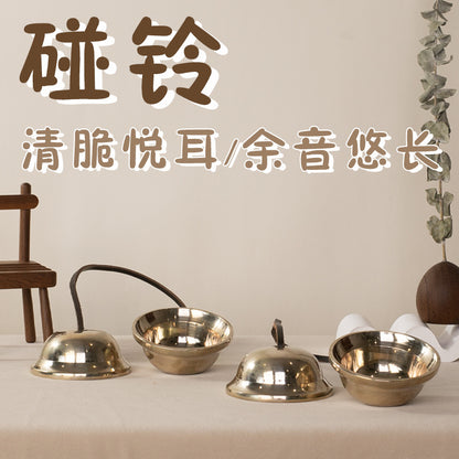 Nepal's full moon touches the bell and strikes the bell. Handmade Ding Xia meditation wake-up tone therapy stage plays niche percussion instruments - image 2