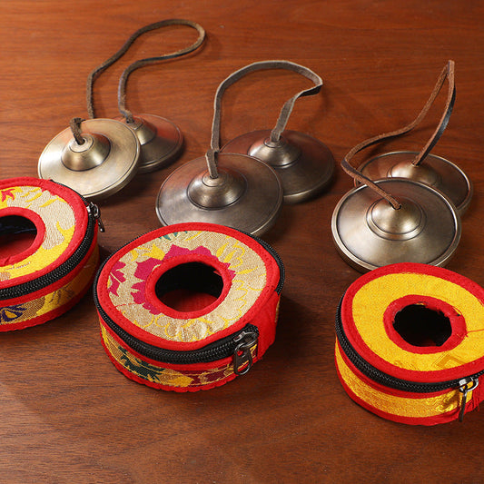Nepal Touch Bells Handmade Bronze Touch Bells Touch Bells Cymbals Box Tone Therapy Yoga Meditation Ding Summer Sound Crisp Bells - image 2
