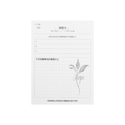 Gratitude Diary Card Hand Account Psychology Happiness Self-care Healing Law of Attraction Mindfulness Gratitude Card - image 5