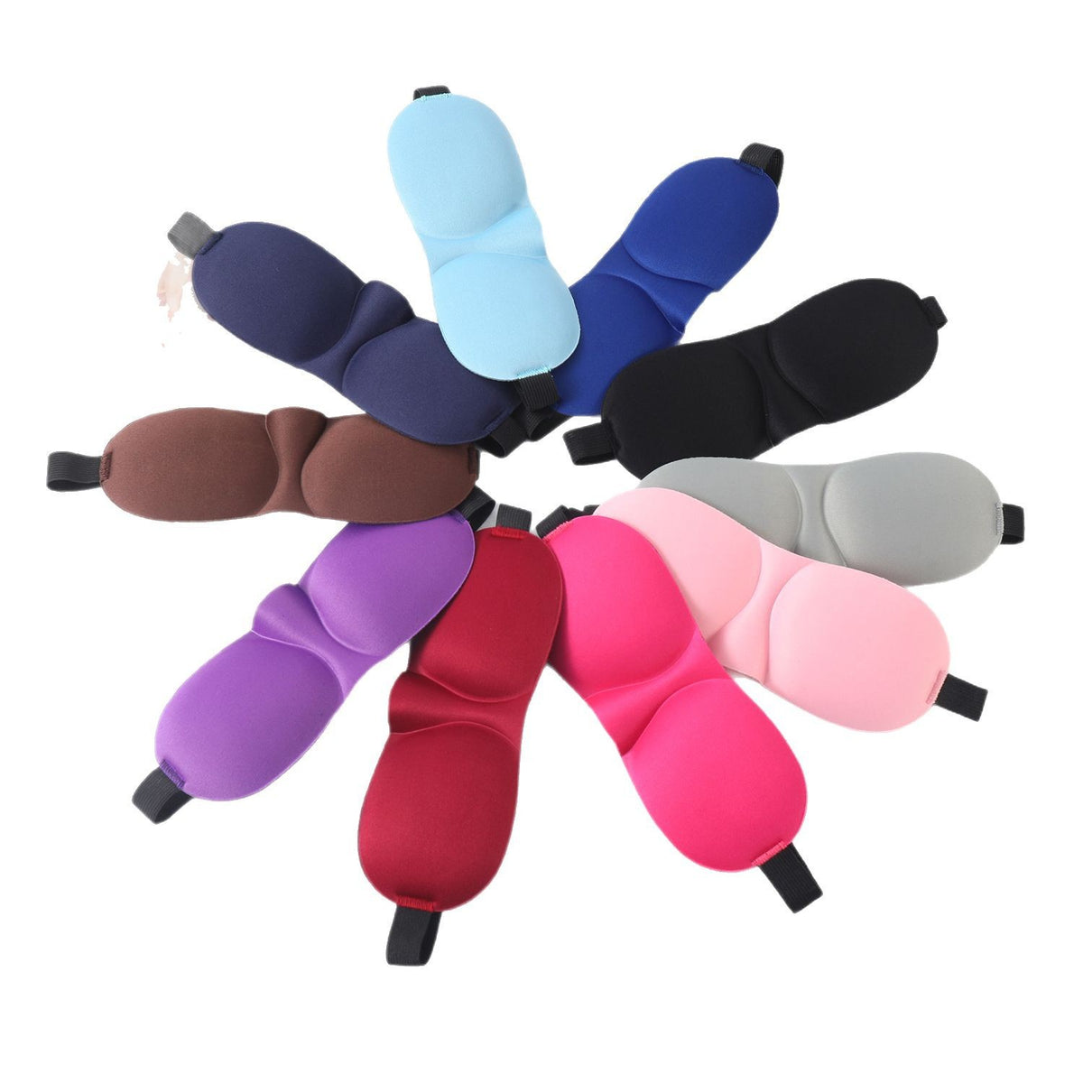 in stock 3D Sleeping Eye Mask Comfortable Breathable Lightweight Shading Sleep Eye Mask Storage Bag Earplugs 3-piece Set - image 5