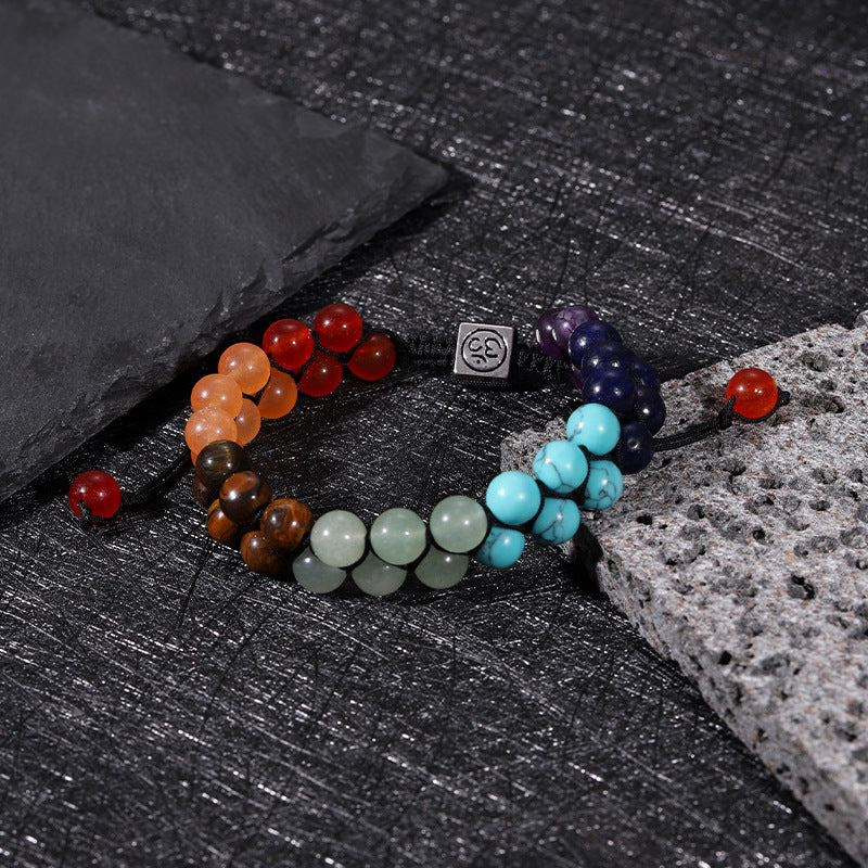 Cross-border Tiger Eye Volcano Stone Energy Bracelet Meditation Magnetic Field Decompression Natural Stone Bracelet Handmade Beaded Jewelry Accessories - image 2