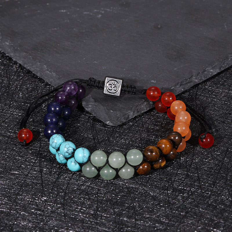 Cross-border Tiger Eye Volcano Stone Energy Bracelet Meditation Magnetic Field Decompression Natural Stone Bracelet Handmade Beaded Jewelry Accessories - image 3