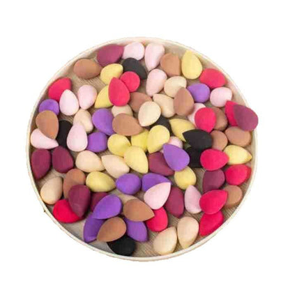 Mini Makeup Sponge Puff Multicolor Teardrop Shape