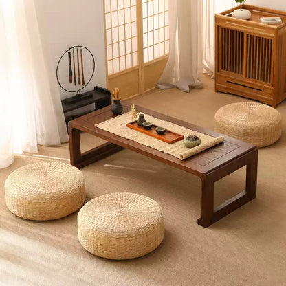 Japanese Style Tatami Futon Cushion Meditation Meditation Mat Ground Meditation Mat Balcony Rattan Home Mat Straw Mat - image 2