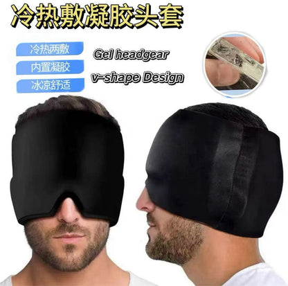 Cross-Border Popular Solid Gel Headgear for Physical Cooling, Hot and Cold Compresses, Soothing Facial Light-Blocking Ice Eye Mask - image 1