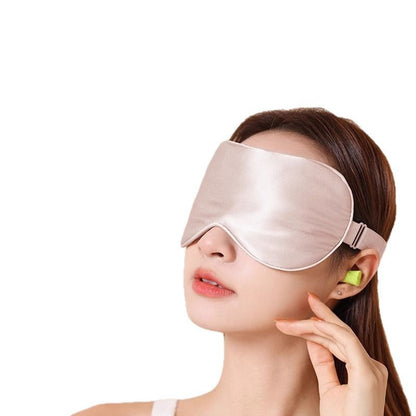 Wholesale Women's Silk Eye Mask Sleep Shading Special Nap Silkworm Silk Black Adult Eye Protection Sleeping Eye Mask - image 5