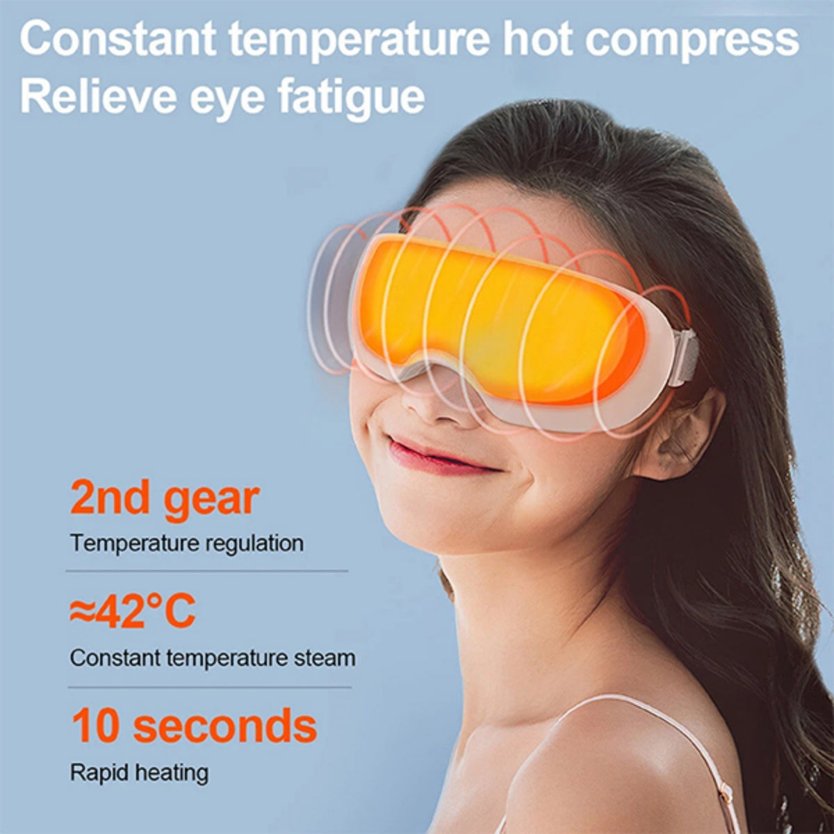 Steam Therapy Mask Smart Hot Steam Eye Mask for Dark Circles