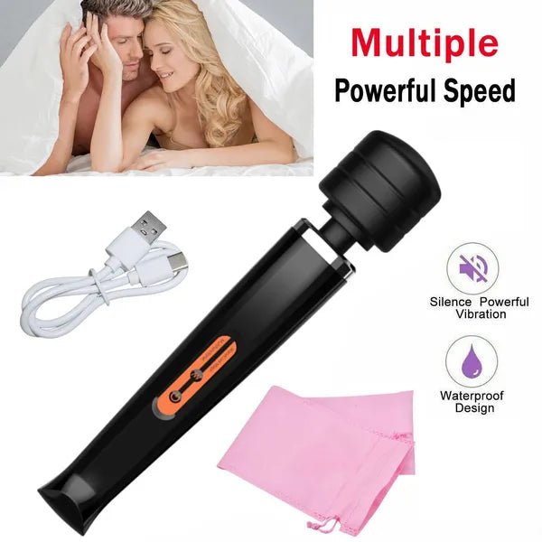 Cordless Rechargeable Wand Vibrator Massager