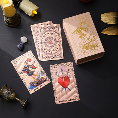 New Full Set of Tarot Board Game Cards Pink Wate Tarot Cards in Stock High-End Tarot Board Game Toys - image 2