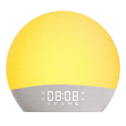 Fabric Natural Wake-Up Light Simulates Sunrise Light Alarm Clock Sunset Atmosphere White Noise Sleep Companion Led Breathing Night Light - image 1
