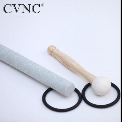CVNC One Rubber Mallet and One Suede Mallet  for Playing Crystal Singing Bowl
