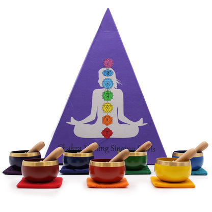 7 Chakra Premium Gift Set | Chakra Singing Bowls Gift Set | Meditation and Yoga Nidra