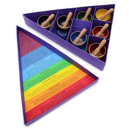 7 Chakra Premium Gift Set | Chakra Singing Bowls Gift Set | Meditation and Yoga Nidra