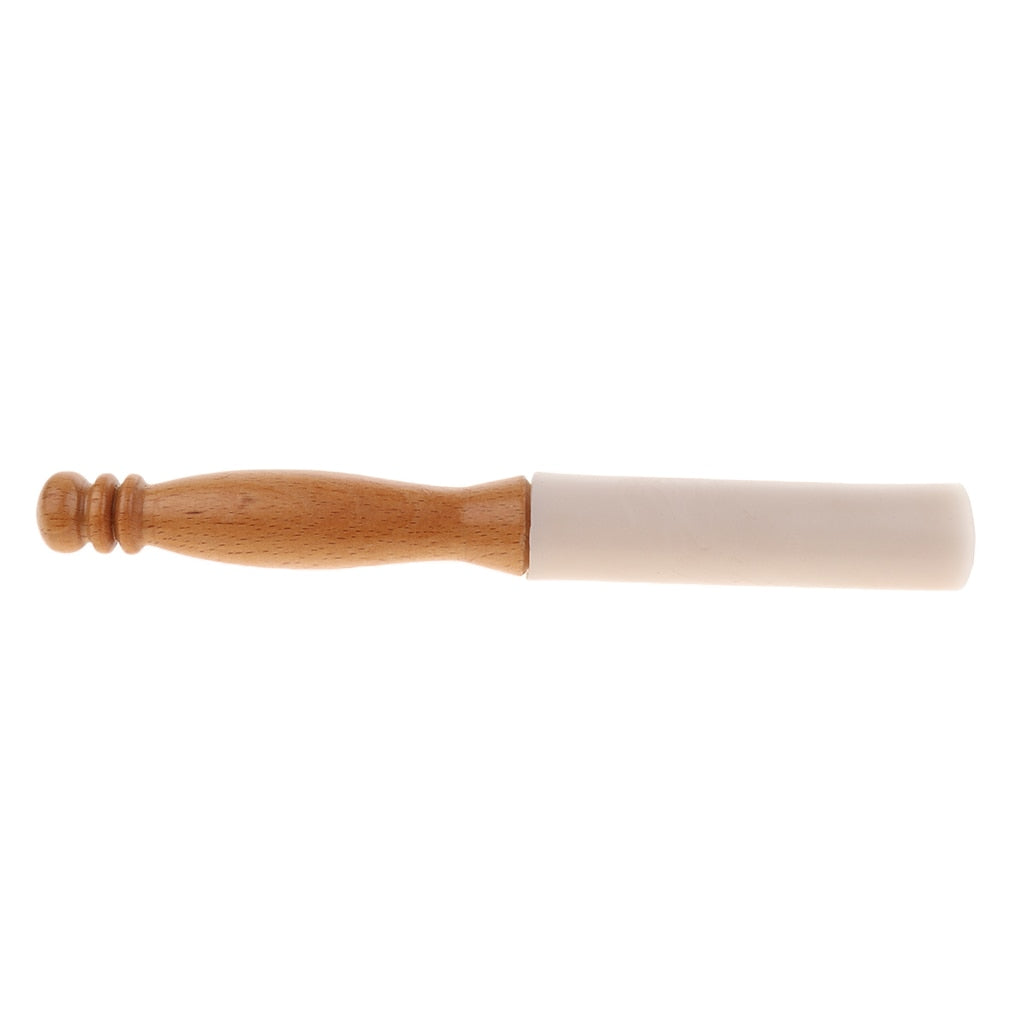 Exquisite Rubber Crystal Singing Bowl Mallet Striker Beater 24.2cm for Yoga Meditation Praying