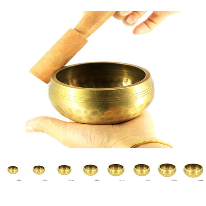 Handmade Nepal Tibetan Singing Bowl Set Resonance healing meditation yoga bowl with hibiscus decorative wall home decor