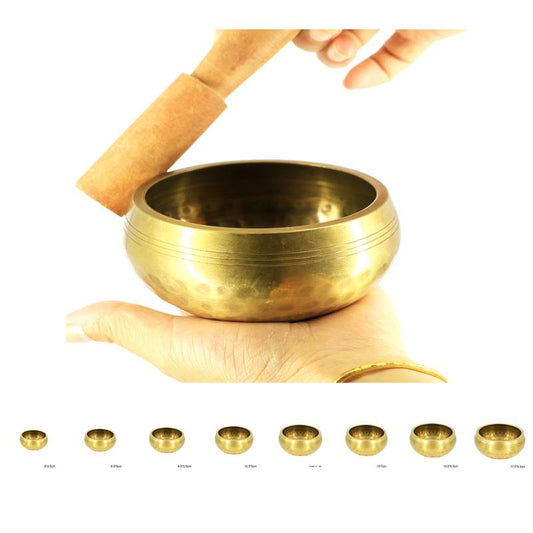 Handmade Nepal Tibetan Singing Bowl Set Resonance healing meditation yoga bowl with hibiscus decorative wall home decor