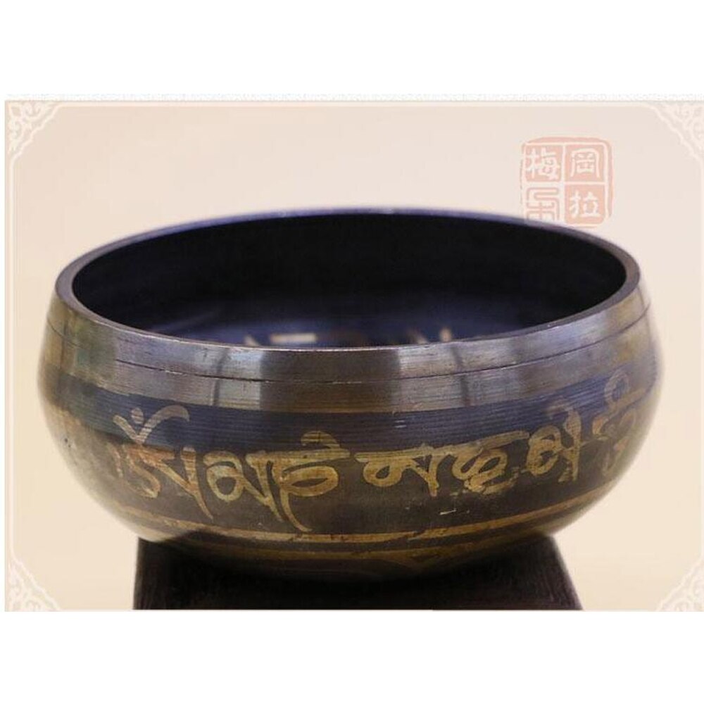 Himalayan Hand Hammered Chakra Meditation Handmade Bowl Decorative-wall-dishes Yoga Tibetan Buddhist Brass Singing Bowl Gu08