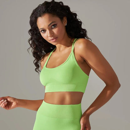 Women Cross Strap Yoga Bra