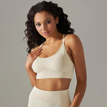 Women Cross Strap Yoga Bra