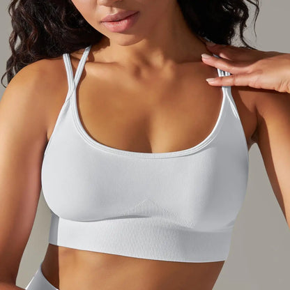 Women Cross Strap Yoga Bra