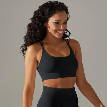 Women Cross Strap Yoga Bra