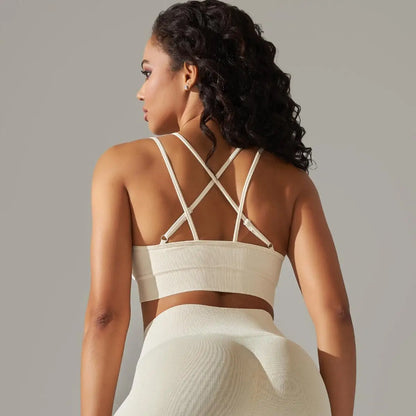 Women Cross Strap Yoga Bra