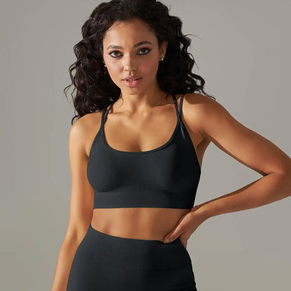 Women Cross Strap Yoga Bra