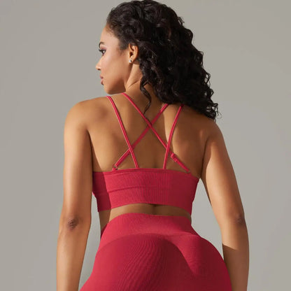 Women Cross Strap Yoga Bra