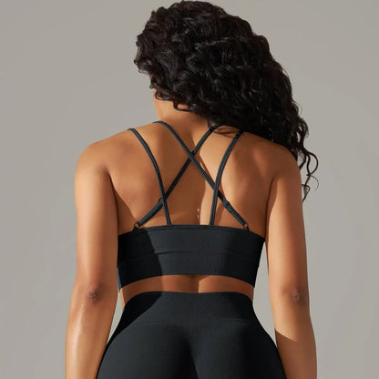 Women Cross Strap Yoga Bra