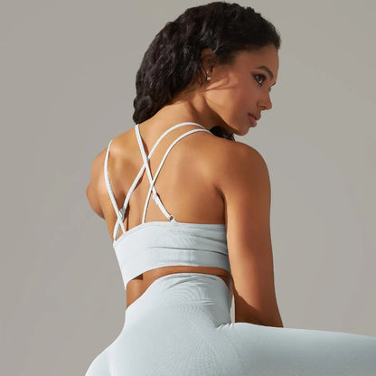 Women Cross Strap Yoga Bra