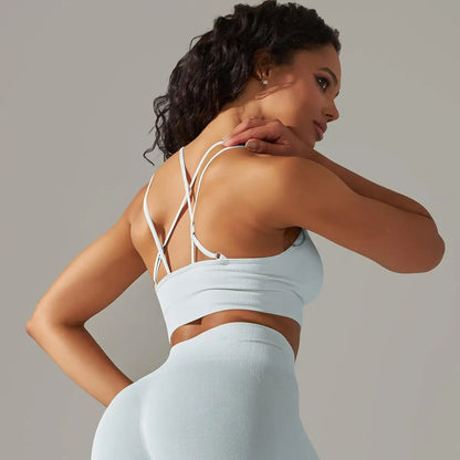 Women Cross Strap Yoga Bra