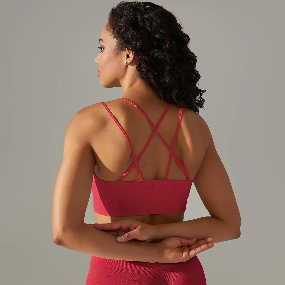 Women Cross Strap Yoga Bra