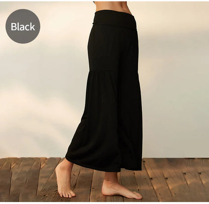 Yoga Pants Women Rib Loose Casual