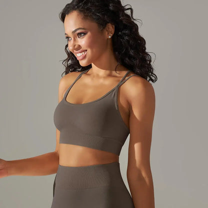 Women Cross Strap Yoga Bra