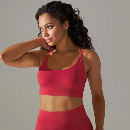 Women Cross Strap Yoga Bra
