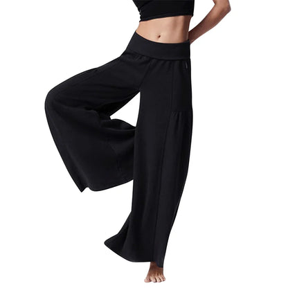 Yoga Pants Women Rib Loose Casual